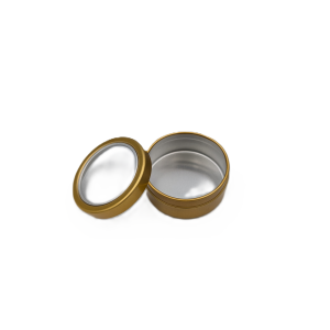 geschenkeverpackung-metalldose-gold-20ml-steckdeckel-sichtfenster